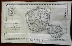 Tahiti Pacific Islands Captain Cook's Voyages 1774 engraved map