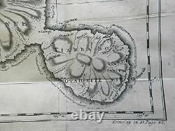Tahiti Pacific Islands Captain Cook's Voyages 1774 engraved map