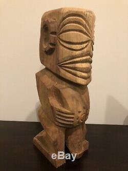 Tangaroa Rarotonga Cook Islands Hand Carved Wood Figure
