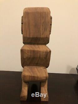 Tangaroa Rarotonga Cook Islands Hand Carved Wood Figure