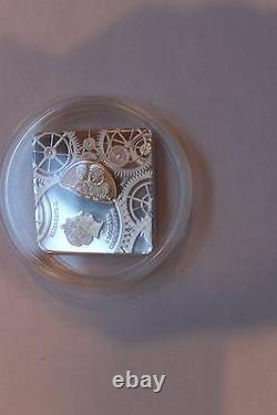 Time Capsule coin Brand New Proof One ounce pure silver Cook Islands ONLY 1500