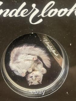 Under Cat 1 oz proof silver coin Cook Islands 2024 with the box