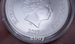 Upper Deck Grandeur 2017 Cook Islands Dylan Larkin 1 Troy Oz. 999 Silver Coin