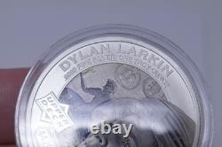 Upper Deck Grandeur 2017 Cook Islands Dylan Larkin 1 Troy Oz. 999 Silver Coin
