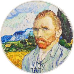 VINCENT VAN GOGH Masters of Art 2 oz Silver Coin 2022 COOK ISLANDS $10 Dollars