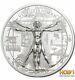 VITRUVIAN MAN 1 Oz Silver Coin 5$ Cook Islands 2021