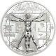 VITRUVIAN MAN X-RAY 1oz Silver Proof Coin in Box with COA 2021 Cook Islands $5