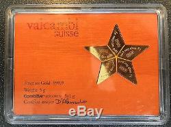 Valcambi Pure Gold Star Cook Islands CombiBar Pure 999,9 FREE SAME DAY SHIPPING
