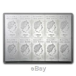 Valcambi Suisse CombiCoin 10 x 10 g gram. 999 Silver Bar (Cook Islands)