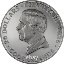 Ville De Nuit Paris 2026 $20 3 oz Silver Black Proof Coin Cook Islands CIT