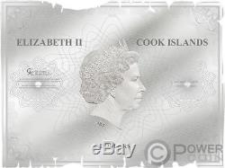 WALDSEEMULLER Historical Maps Foil Silver Note 5$ Cook Islands 2018