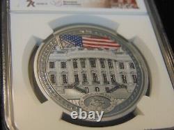 WHITE HOUSE Ultra Cameo PF70 Miles Standish 1 Oz Silver Coin Cook Islands 2020