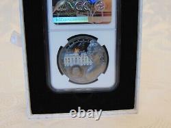 WHITE HOUSE Ultra Cameo PF70 Miles Standish 1 Oz Silver Coin Cook Islands 2020