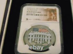 WHITE HOUSE Ultra Cameo PF70 Miles Standish 1 Oz Silver Coin Cook Islands 2020