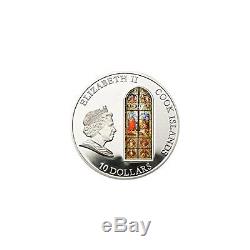 WINDOWS OF HEAVEN COLOGNE Silver Coin 10$ Cook Islands 2010