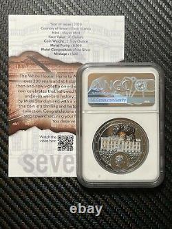 War Of 1812 White House 1 oz. & 2 oz. Silver Coin Set. NGC PF70. 1600 Minted