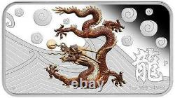 Year of the Dragon Cook Islands 2012 Silver 4 x $1 Proof Coin Set Perfect