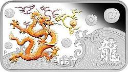 Year of the Dragon Cook Islands 2012 Silver 4 x $1 Proof Coin Set Perfect